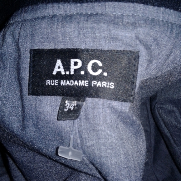APC Rue Madame Paris snap front bomber Jacket XS 34 A.P.C blouson jumper - Picture 6 of 6